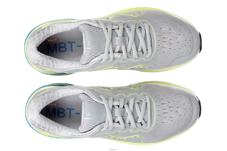 bėgimo bateliai 446LN135 MBT 2000 m moterys pilka / laimo geltona